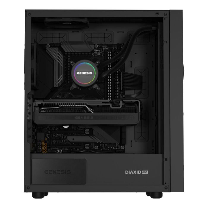 GENESIS NLG-2320 Kit de Refrigeración Líquida para Ordenador de Sobremesa (PC), Carcasa, Color Negro, 3 Ventiladores 2