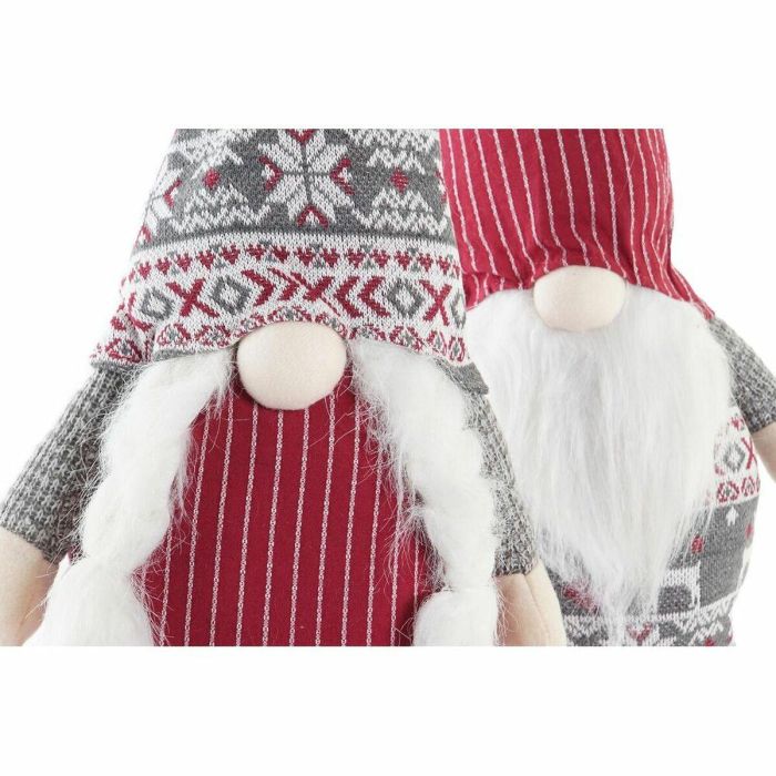 Figura Navidad Tradicional DKD Home Decor Rojo Gris 14 x 58 x 24 cm (2 Unidades) 1 Figura Navidad Tradicional DKD Home Decor Rojo Gris 14 x 58 x 24 cm (2 Unidades) 1
