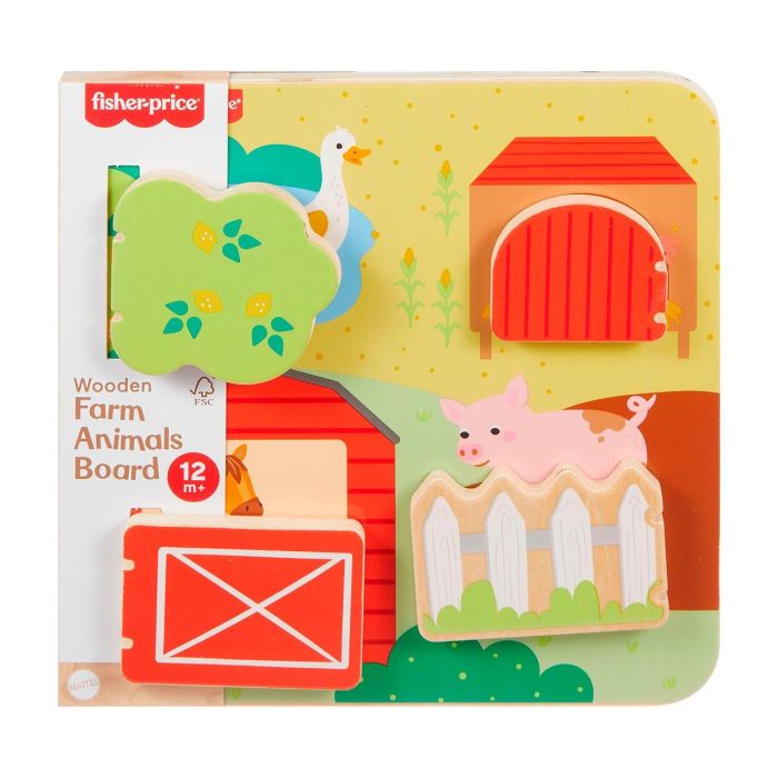 Tablero De Madera Animales De Granja Jcy33 Fisher Price 1