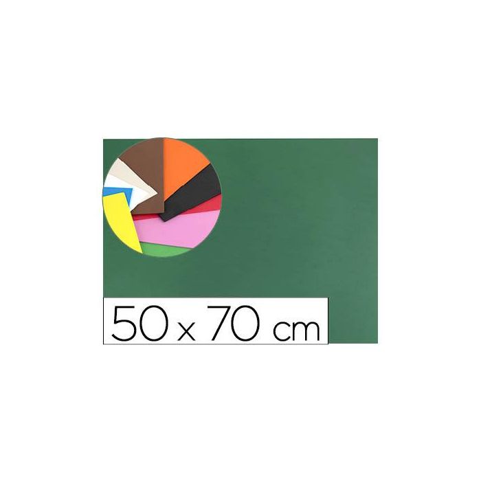 Goma Eva Liderpapel 50x70 cm 60 gr-M2 Espesor 1.5 mm Verde Oscuro 10 unidades