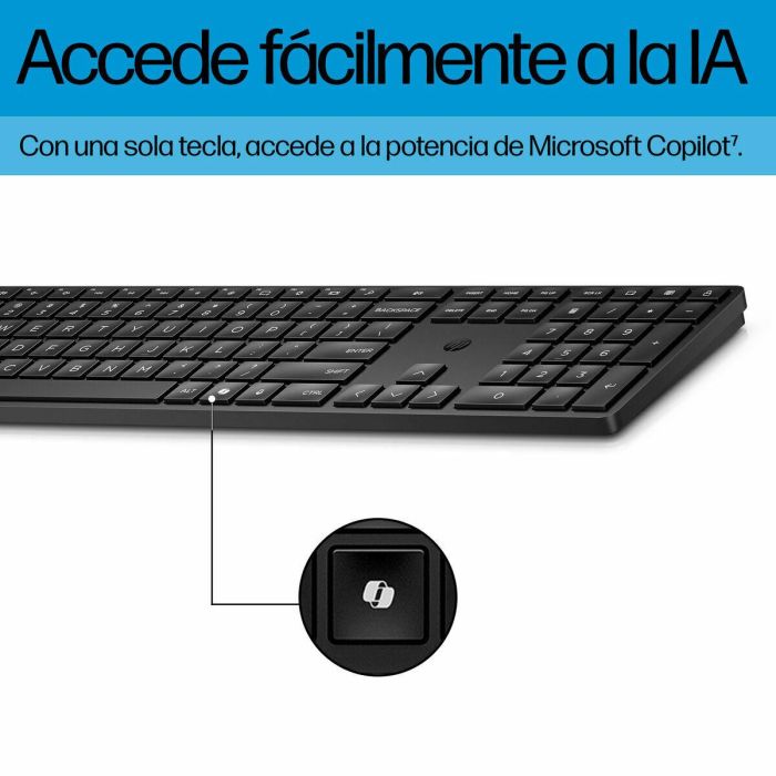 Teclado y Ratón HP 4R009UT#ABE Negro 1 Teclado y Ratón HP 4R009UT#ABE Negro 1