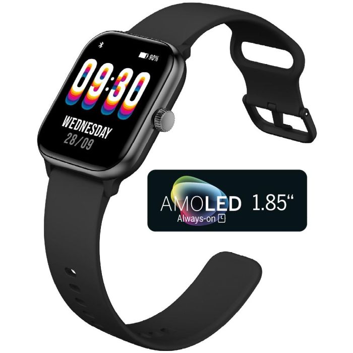 Bea-Fon Watch 201 Smartwatch AMOLED 1.85" GPS, Frecuencia Cardíaca, Oxígeno en Sangre, 10 Días Batería Negro/Plata 2