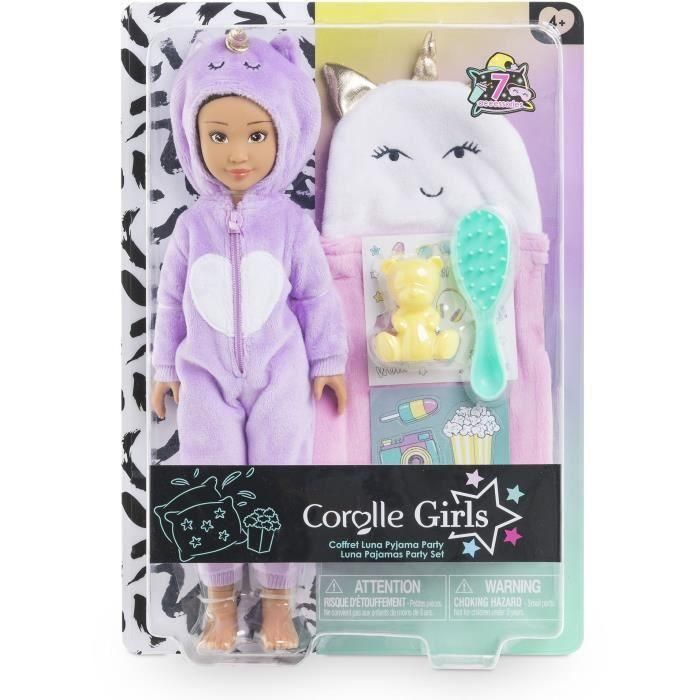 Caja Muñeca Modelo - COROLLE GIRLS - Luna Pyjama Party 1