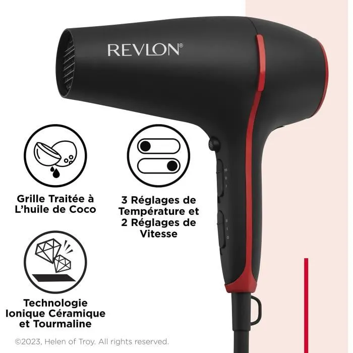 Revlon RVDR5317 SmoothS SmoothStay - Secador de pelo con infusión de aceite de coco y difusor Volummer 4