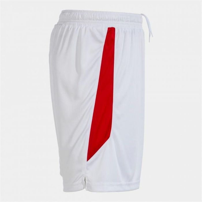 Pantalones Cortos Deportivos para Niños Joma Sport Glasgow Blanco Rojo 1