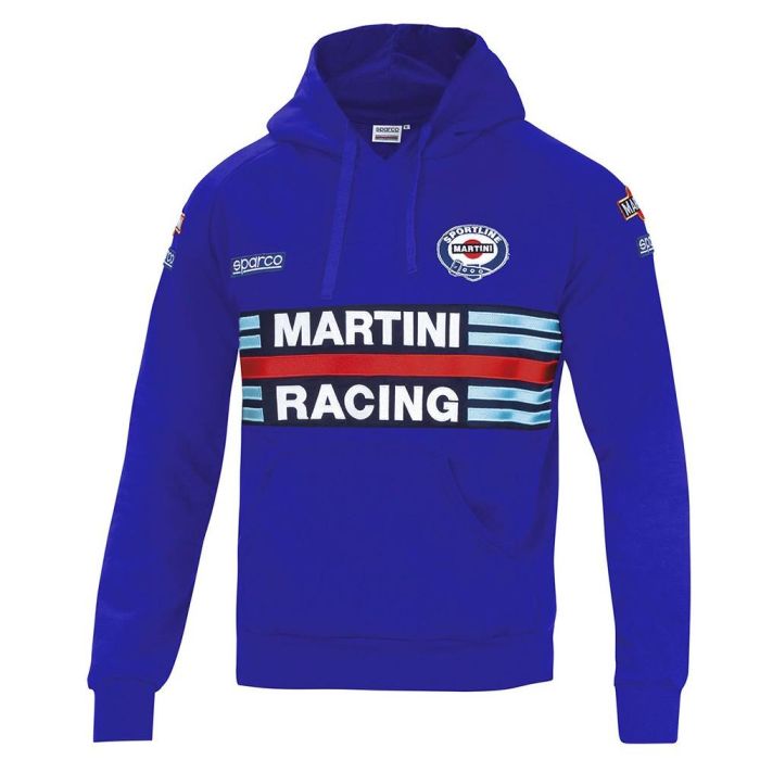 Sudadera con Capucha Sparco Martini Racing Azul Sudadera con Capucha Sparco Martini Racing Azul
