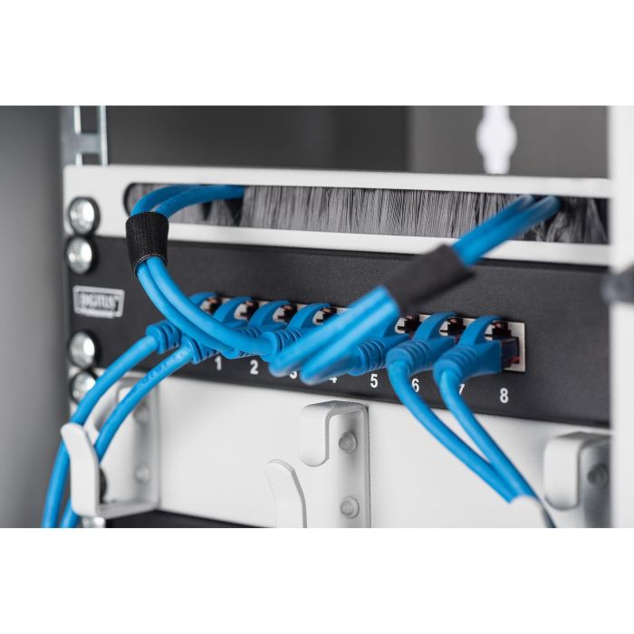 DIGITUS Rangierpanel 1HE 10" 254mm 3x Ringe grau 2 DIGITUS Rangierpanel 1HE 10" 254mm 3x Ringe grau 2
