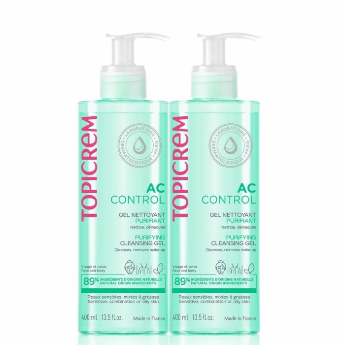 Topicrem Ac Gel Limpiador Purificante Pack 2 X 400 mL Topicrem Ac Gel Limpiador Purificante Pack 2 X 400 mL