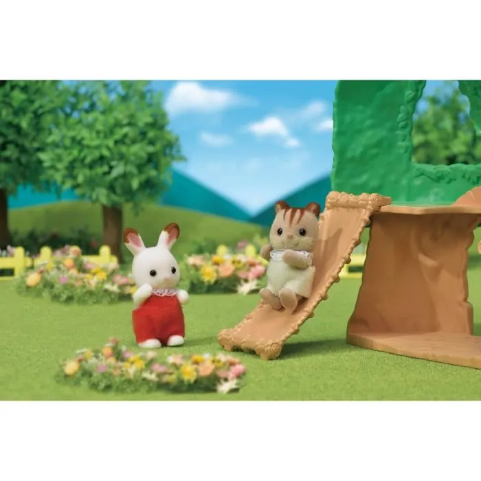 Sylvanian Families La Cabane et Bebé Ecurueil Roux Casa de Muñecas para Bebés 5