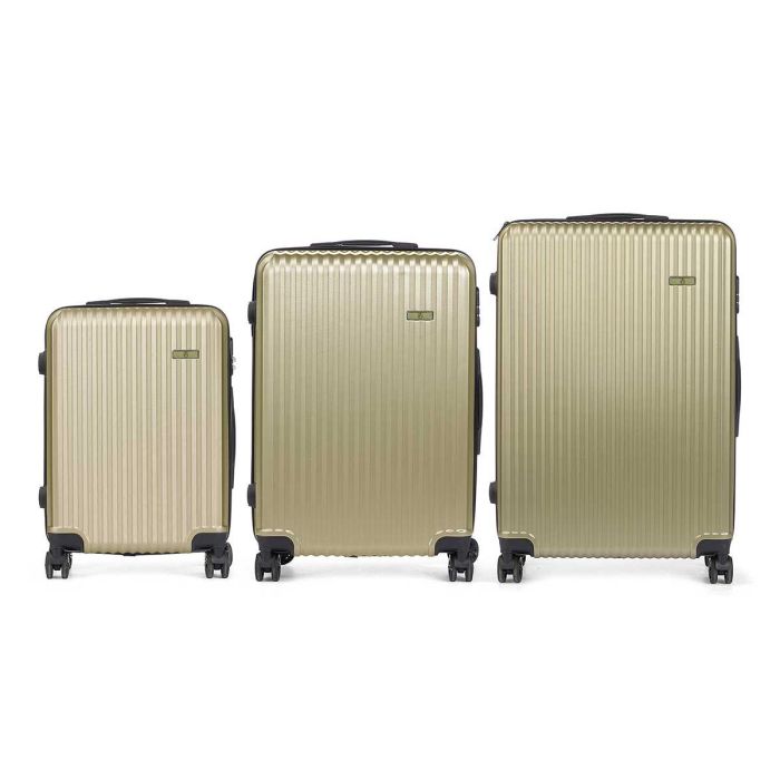 Set 3 Maletas ABS Verde Arte Regal - 49x76x30 cm, 67x45x26 cm, 57x38x23 cm 1 Set 3 Maletas ABS Verde Arte Regal - 49x76x30 cm, 67x45x26 cm, 57x38x23 cm 1