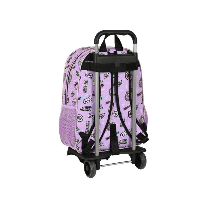 Mochila Escolar con Ruedas Monster High Best boos Lila 33 x 42 x 14 cm 1