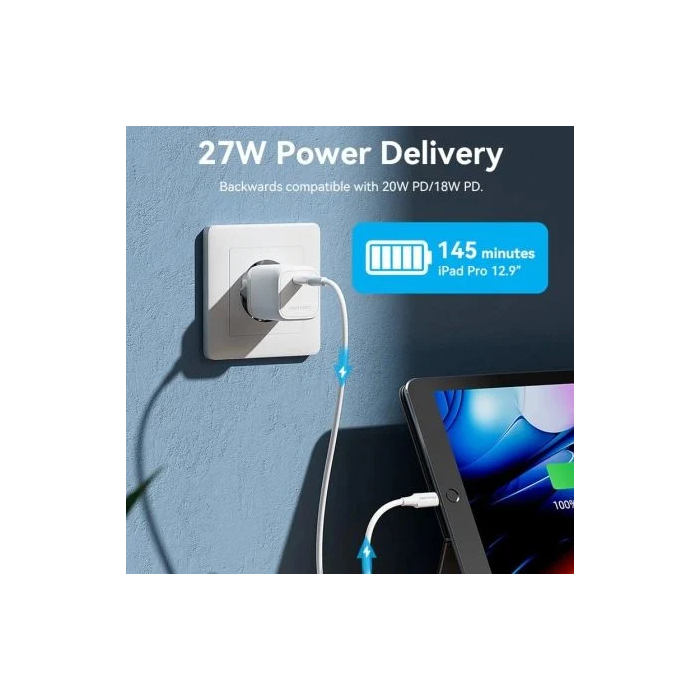 Vention LAJWF Cable USB Tipo-C a Lightning 480Mbps 1m Blanco 4