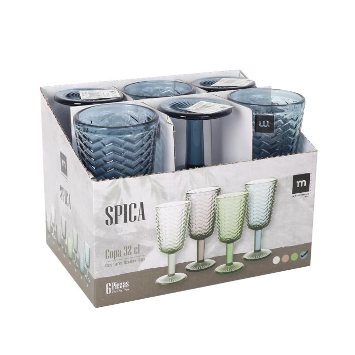 Copa Spica 320 cc Azul Mediana - La Mediterranea (36 Unidades) 1