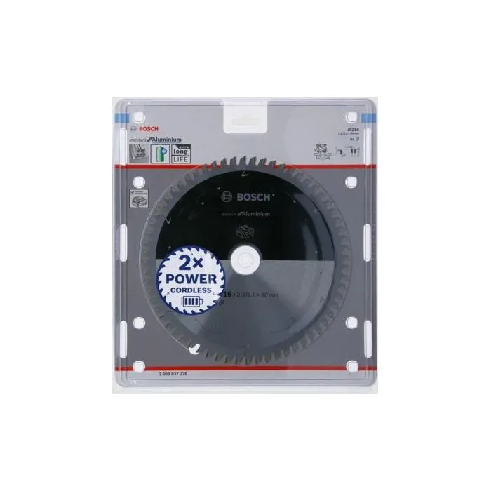 Bosch Hoja de Sierra Circular Profesional 216x30x2.2mm 64 Dientes para Aluminio y Metales No Ferrosos 1