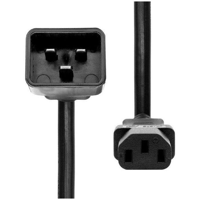 ProXtend Power Extension Cord C13 to C20 0.5M Black 1 ProXtend Power Extension Cord C13 to C20 0.5M Black 1