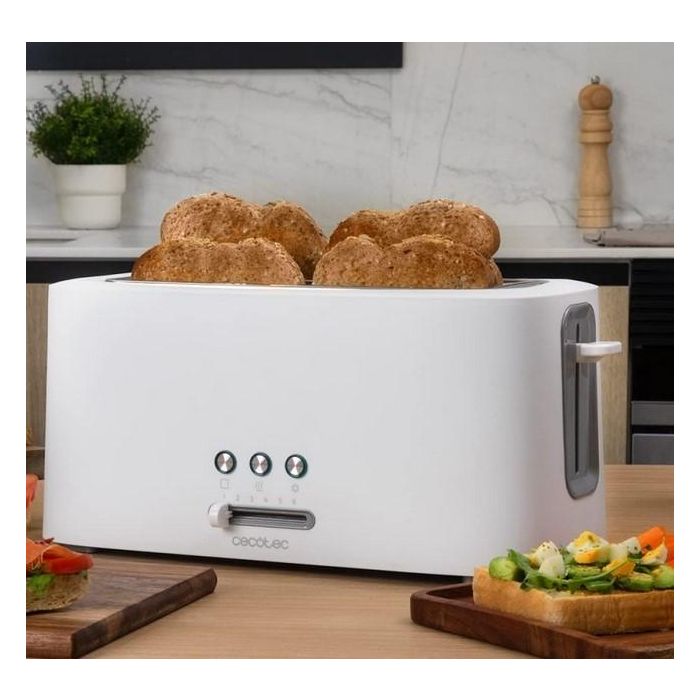 CECOTEC 03190 Tostadora, 4 Rebanadas, 1630 W, Blanco 4 CECOTEC 03190 Tostadora, 4 Rebanadas, 1630 W, Blanco 4