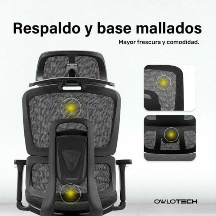 Silla de Oficina Owlotech Negro 4