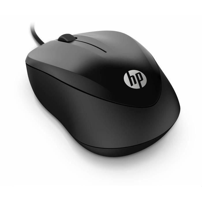 HP 1000 Ratón con Cable Ergonómico y de Precisión, Cable de 1.5m para Confort y Control 3