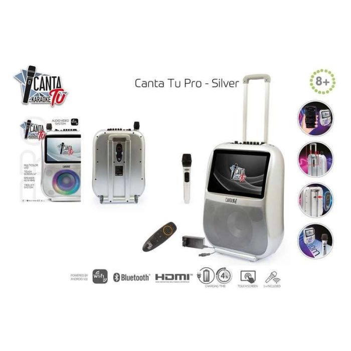 Karaoke canta tu pro con sistema de audio y video de alta calidad, incluye micrófono inalambrico 7 Karaoke canta tu pro con sistema de audio y video de alta calidad, incluye micrófono inalambrico 7