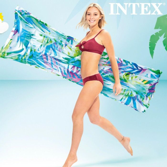 Colchoneta Hinchable Intex Tropical 183 x 14 x 69 cm (24 Unidades) 3