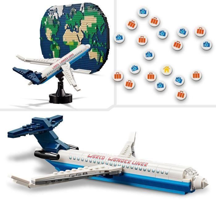 Lego 41838 Mapa Mundial para Viajeros - Kit de Construcción Familiar de Recuerdos de Viaje 2 Lego 41838 Mapa Mundial para Viajeros - Kit de Construcción Familiar de Recuerdos de Viaje 2