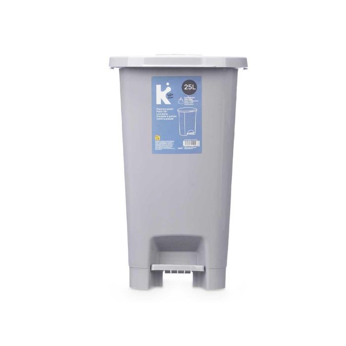 Papelera 25L Pedal Gris Arte Regal 28X45CM (6 Unidades) 2 Papelera 25L Pedal Gris Arte Regal 28X45CM (6 Unidades) 2