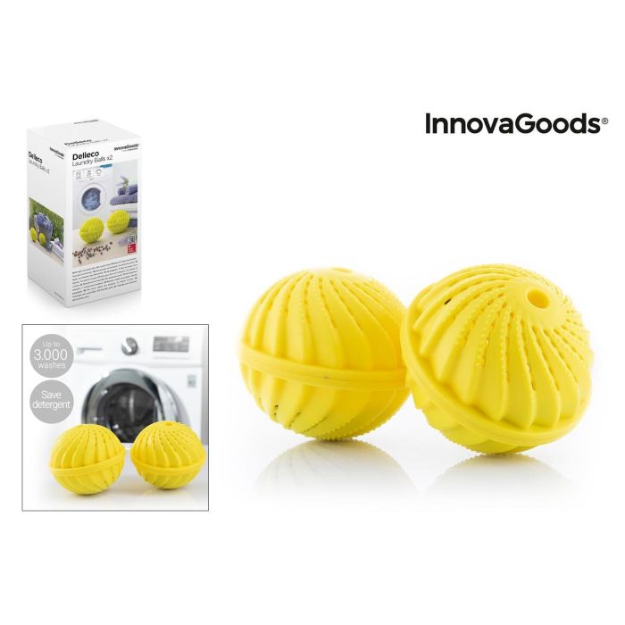 Bolas para Lavar la Ropa sin Detergente Delieco InnovaGoods Pack de 2 uds 0 Bolas para Lavar la Ropa sin Detergente Delieco InnovaGoods Pack de 2 uds 0