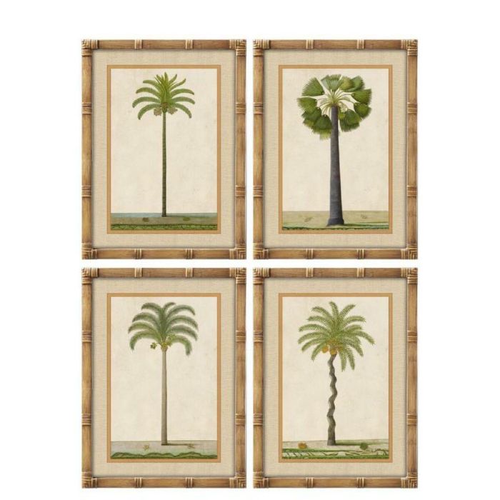 Cuadro Home ESPRIT Verde Natural Palmeras Tropical 45 x 2,5 x 60 cm (4 Unidades) Cuadro Home ESPRIT Verde Natural Palmeras Tropical 45 x 2,5 x 60 cm (4 Unidades)