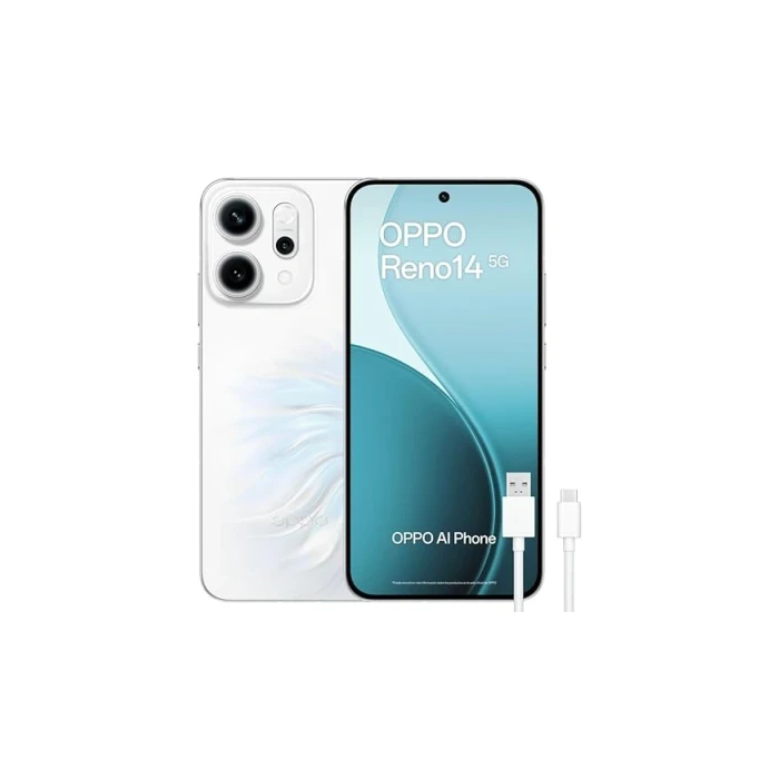 OPPO Reno14 5G 110010235848C 256GB 12GB RAM Opal White con Cámara 50MP, Batería 6000mAh y Carga Rápida 80W 0 OPPO Reno14 5G 110010235848C 256GB 12GB RAM Opal White con Cámara 50MP, Batería 6000mAh y Carga Rápida 80W 0