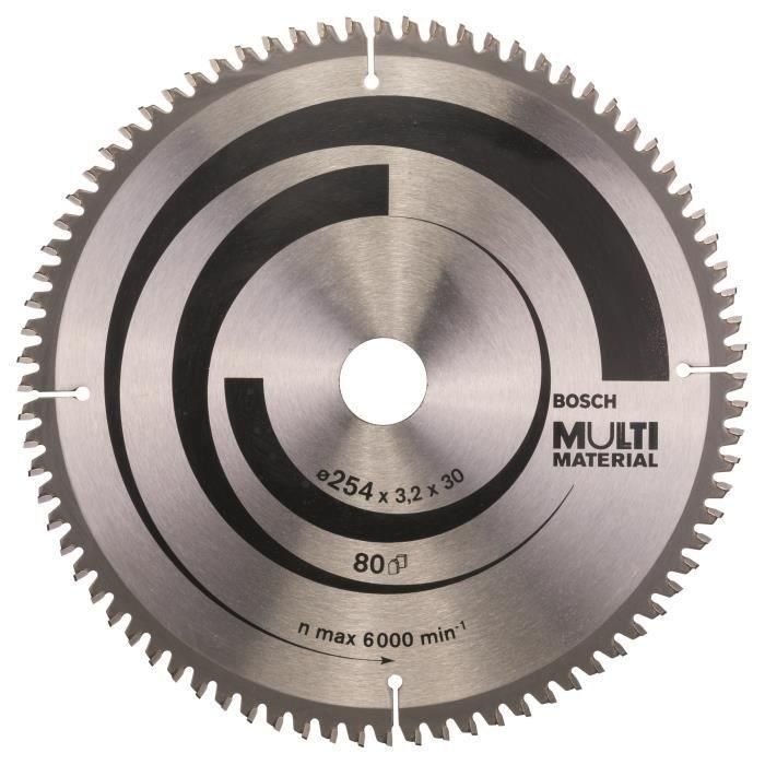 Bosch Professional Hoja de Sierra Circular de Carburo Multimaterial 216 x 30 x 2,5 mm (60 Dientes) para Cortes Potentes Bosch Professional Hoja de Sierra Circular de Carburo Multimaterial 216 x 30 x 2,5 mm (60 Dientes) para Cortes Potentes