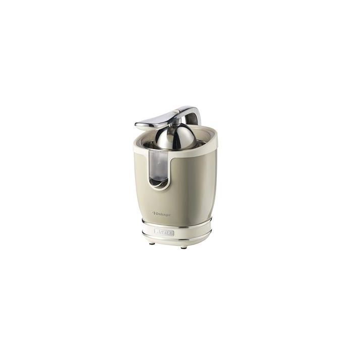 Ariete 413/03 Exprimidor Vintage Beige - Estilo Retro, Metal y Cromo, 2 Conos, Mango a Presión Ariete 413/03 Exprimidor Vintage Beige - Estilo Retro, Metal y Cromo, 2 Conos, Mango a Presión