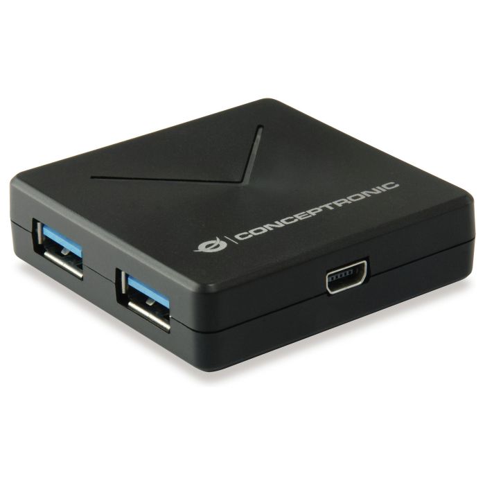 Conceptronic HUBBIES02B Hub USB 3.2 Gen 1 de 4 Puertos Tipo A, Negro, 5000 Mbit/s 0 Conceptronic HUBBIES02B Hub USB 3.2 Gen 1 de 4 Puertos Tipo A, Negro, 5000 Mbit/s 0