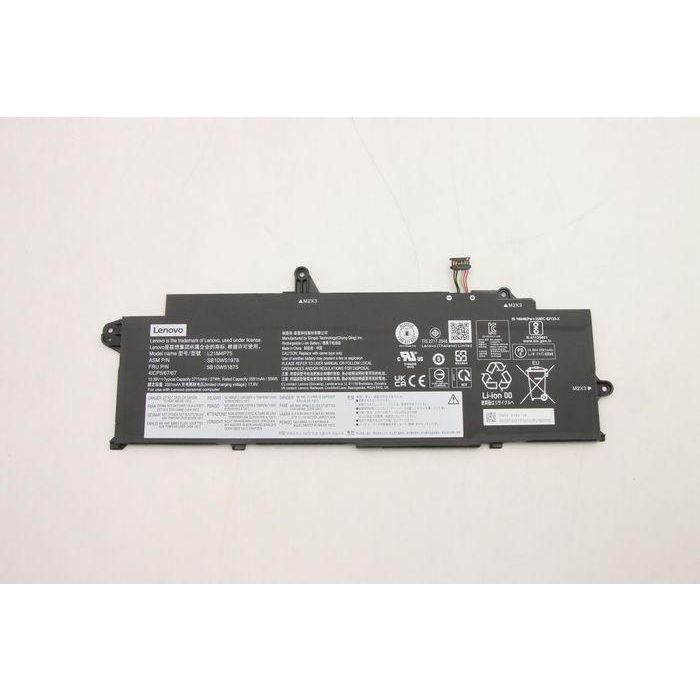 Lenovo Batería interna de iones de litio original, 57Wh de capacidad, 15.36V, 4 celdas, diseñada para Lenovo ThinkPad.
