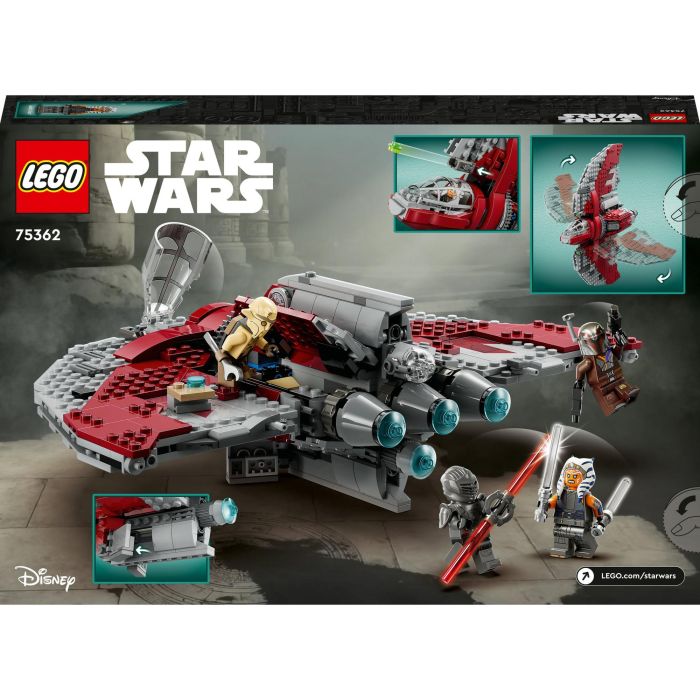 LEGO 75362 Star Wars Lanzadera T-6 de Ahsoka Tano, Barco lanzador de pernos, 4 personajes 4 LEGO 75362 Star Wars Lanzadera T-6 de Ahsoka Tano, Barco lanzador de pernos, 4 personajes 4