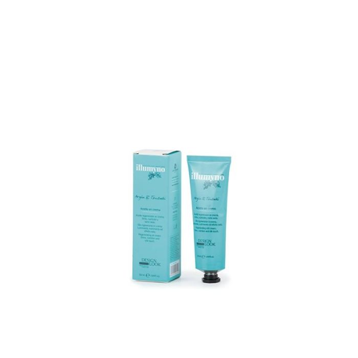 Aceite en Crema Illumyno 50ml - Design Look - Regenerador con Aceite de Argán y Tsubaki - Brillo y Nutrición - Cabello Sedoso y Ligero