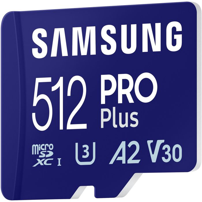 Samsung MB-MD512S Tarjeta de Memoria PRO Plus microSDXC 512GB 180MB/s Lectura 130MB/s Escritura con Lector USB 1 Samsung MB-MD512S Tarjeta de Memoria PRO Plus microSDXC 512GB 180MB/s Lectura 130MB/s Escritura con Lector USB 1