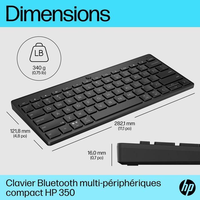 HP 350 Compact Multi-Device Bluetooth Keyboard 11