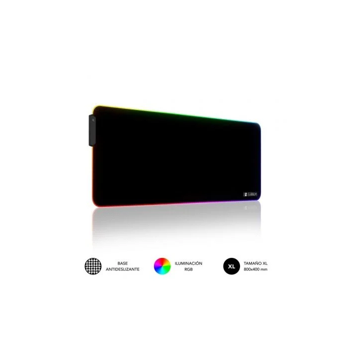 SUBBLIM Alfombrilla Mouse Pad Premium LED RGB 800x300x4