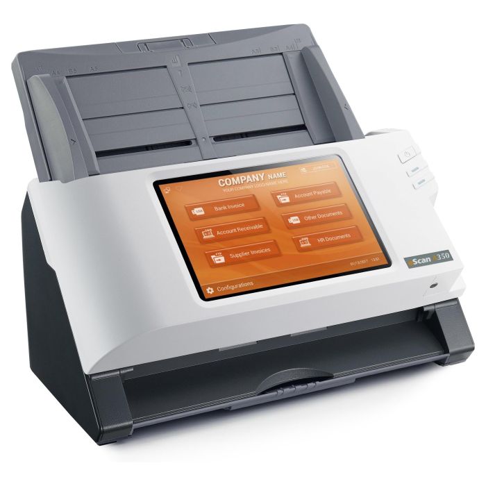 Plustek A350 Enterprise Scanner Documentos A3, 600x600 DPI, Escaneo Dúplex, Pantalla Táctil 7" 2
