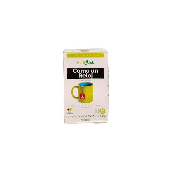 Herbodiet Infusión Como Un Reloj para Tránsito Intestinal, con Sen y Vitaminas - 20 Filtros