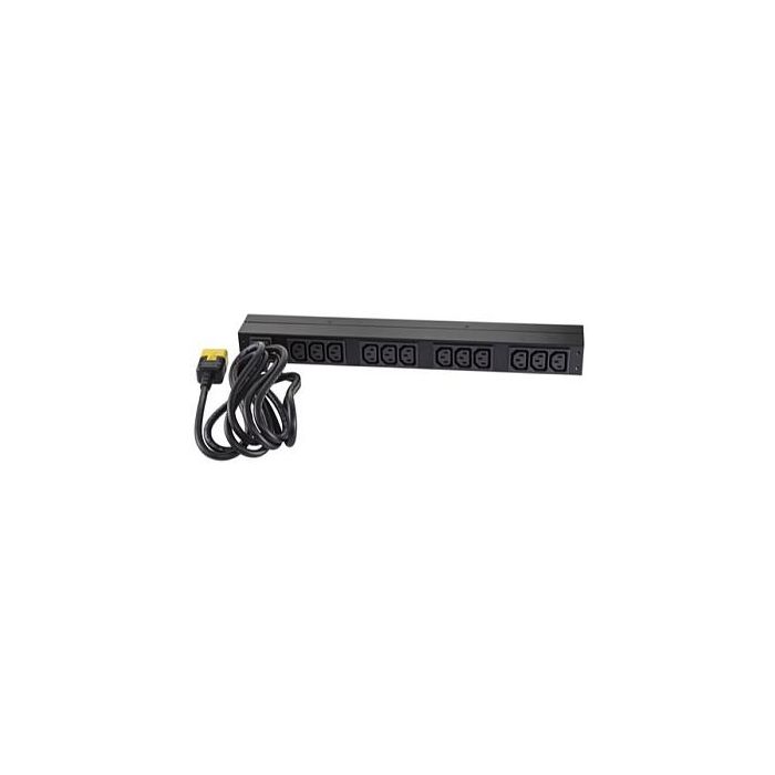 APC AP9565 Rack PDU Basic 1U Monofásico 230V Negro 12 Salidas AC 24