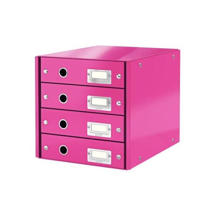 Modulo 4 Cajones Leitz Click&Store Plegable Fucsia