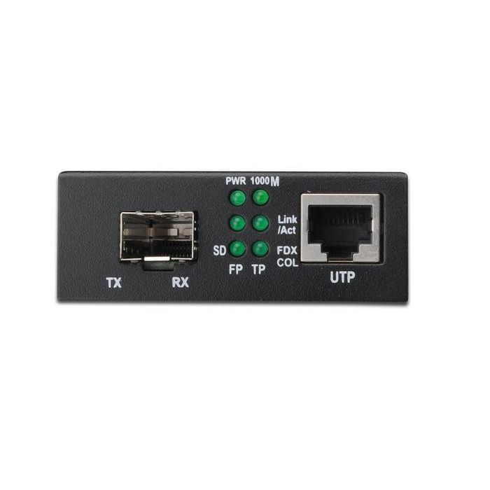 Digitus Convertidor de Medios Gigabit Ethernet, con Ranura SFP Abierta, para Conversión de Señales de Red de Cobre a Fibra Óptica, Sin Módulo SFP 3