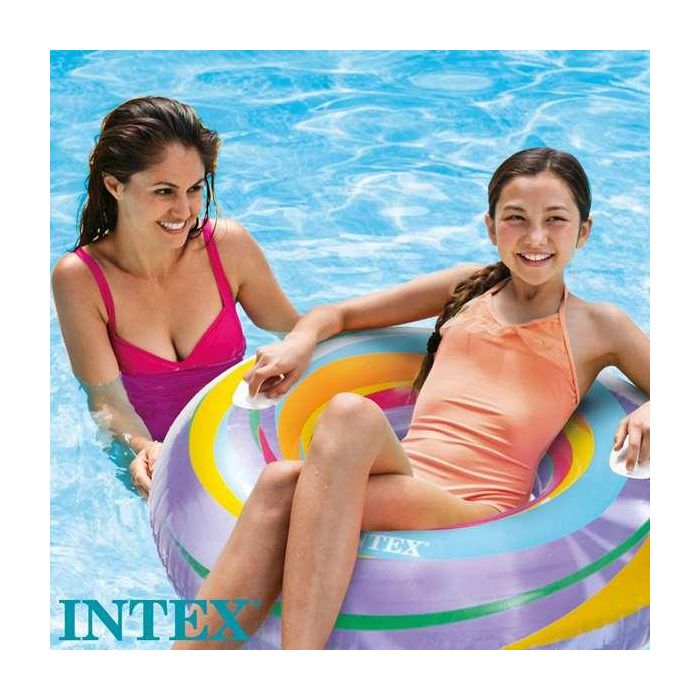 Intex Flotador Rueda de Colores 91 cm con Asas (+9 Años) PVC Modelos Surtidos 2