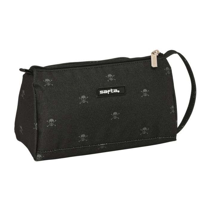 Estuche Escolar con Accesorios Safta California Negro 20 x 11 x 8.5 cm (32 Piezas) 1