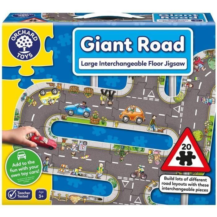 Giant Road Road - Puzzle - HUERTO - 20 piezas grandes intercambiables Giant Road Road - Puzzle - HUERTO - 20 piezas grandes intercambiables