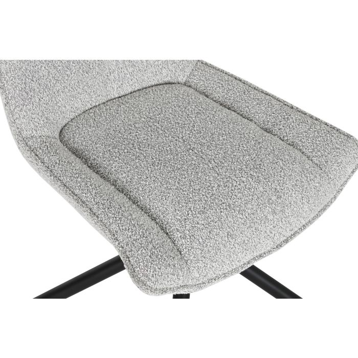 DKD Home Decor Silla Moderno 49.5 x 91 x 54.5 cm (2 Unidades) Poliester Metal 5