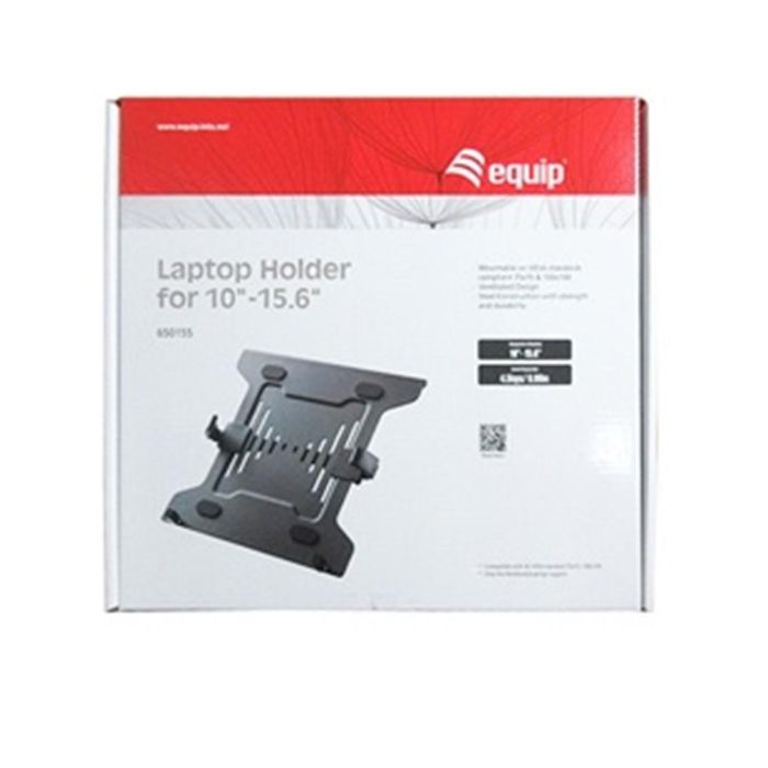 Equip Soporte para Portátil de 10 a 15.6 Pulgadas, Compatible VESA 75x75/100x100, Diseño Ventilado, Ajuste de Ancho, Acero 2