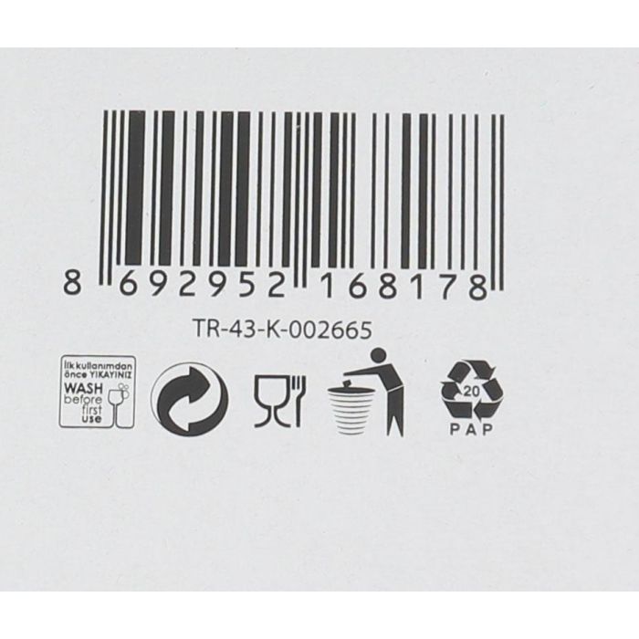 Lav Set 6 Vasos 415 cc Vega Ø8.6x12cm (8 Cajas)