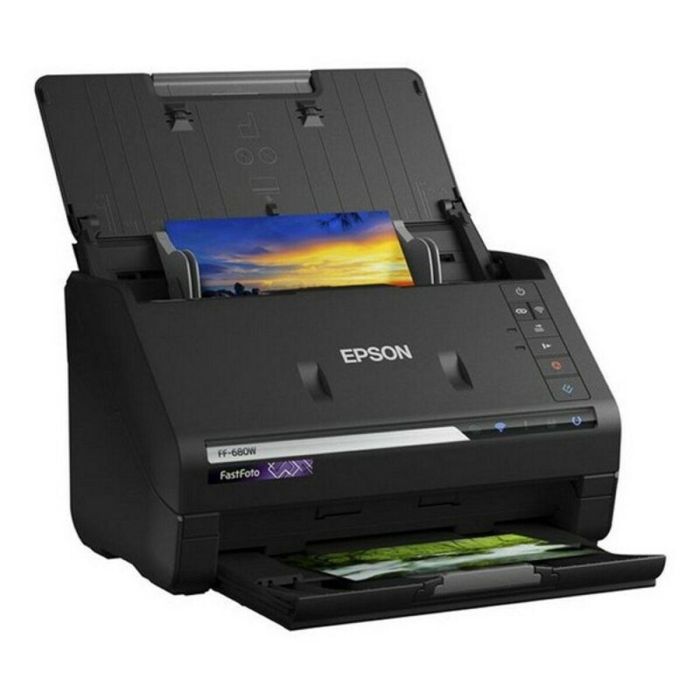 Escáner Doble Cara Epson FastFoto FF-680W 300 dpi 45 ppm WiFi 4